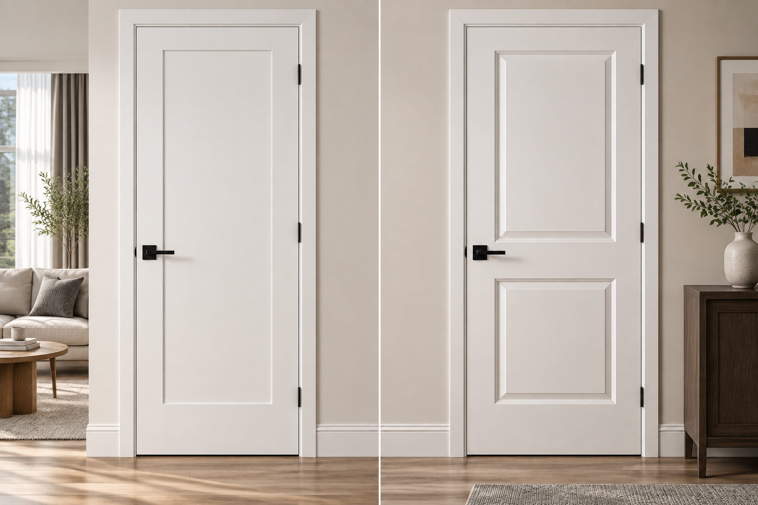 Shaker Doors vs Panel Doors: Understanding the Difference