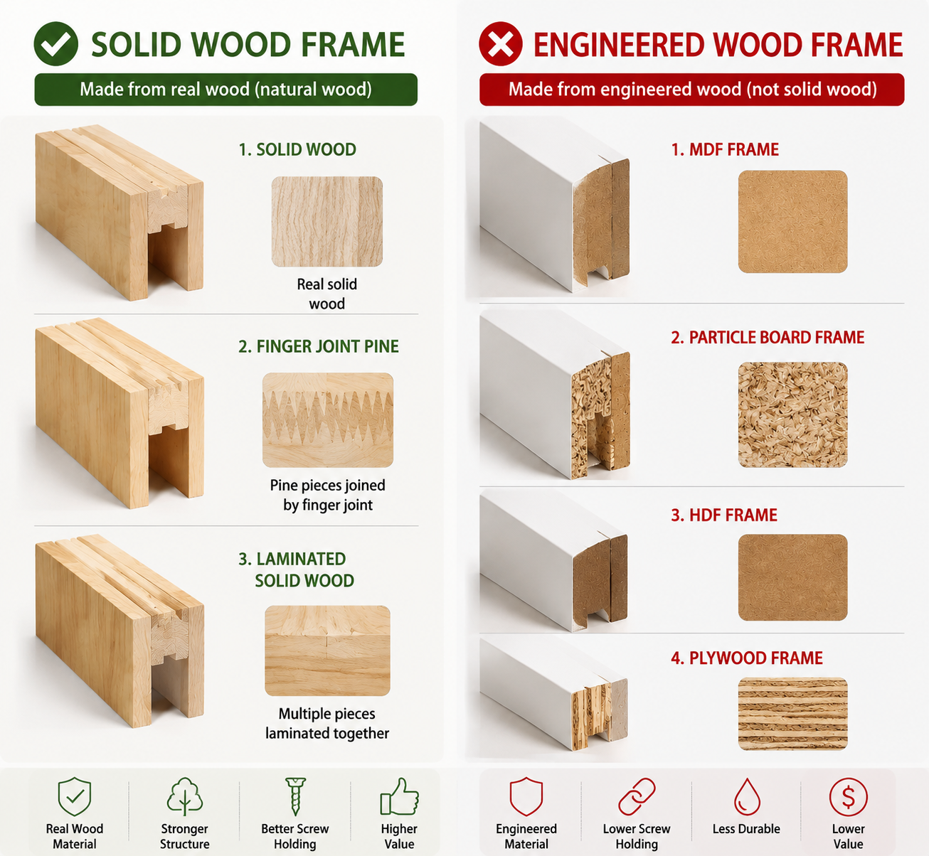 What Does Solid Wood Frame Mean?